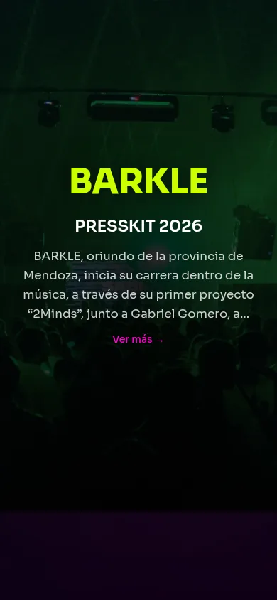 PressKit publicado con secciones visuales y booking